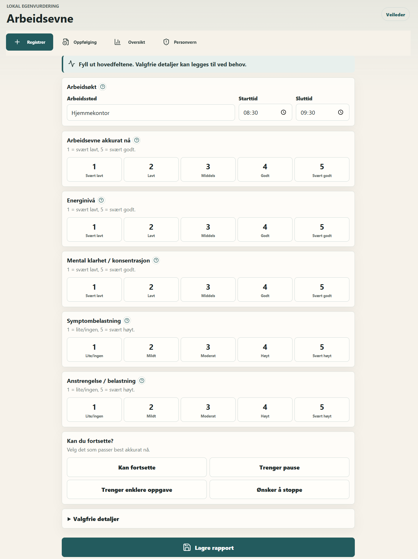 Register report