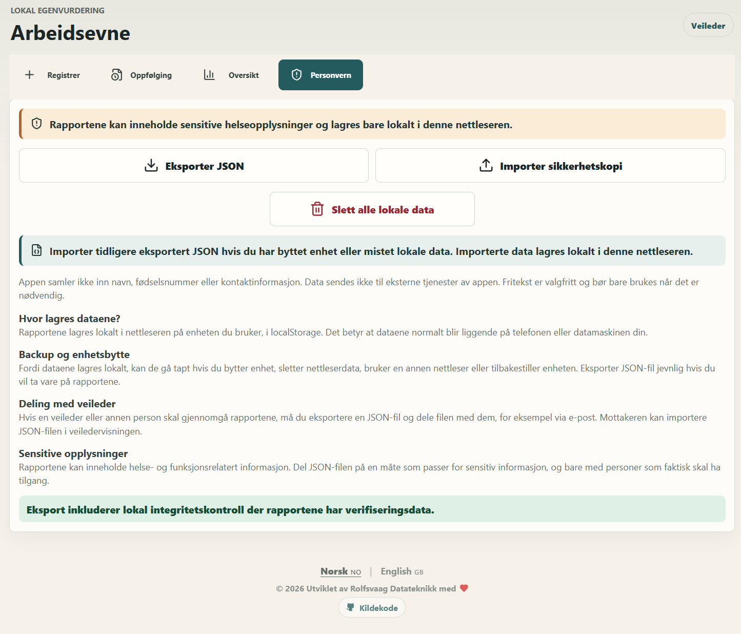 Privacy and data management